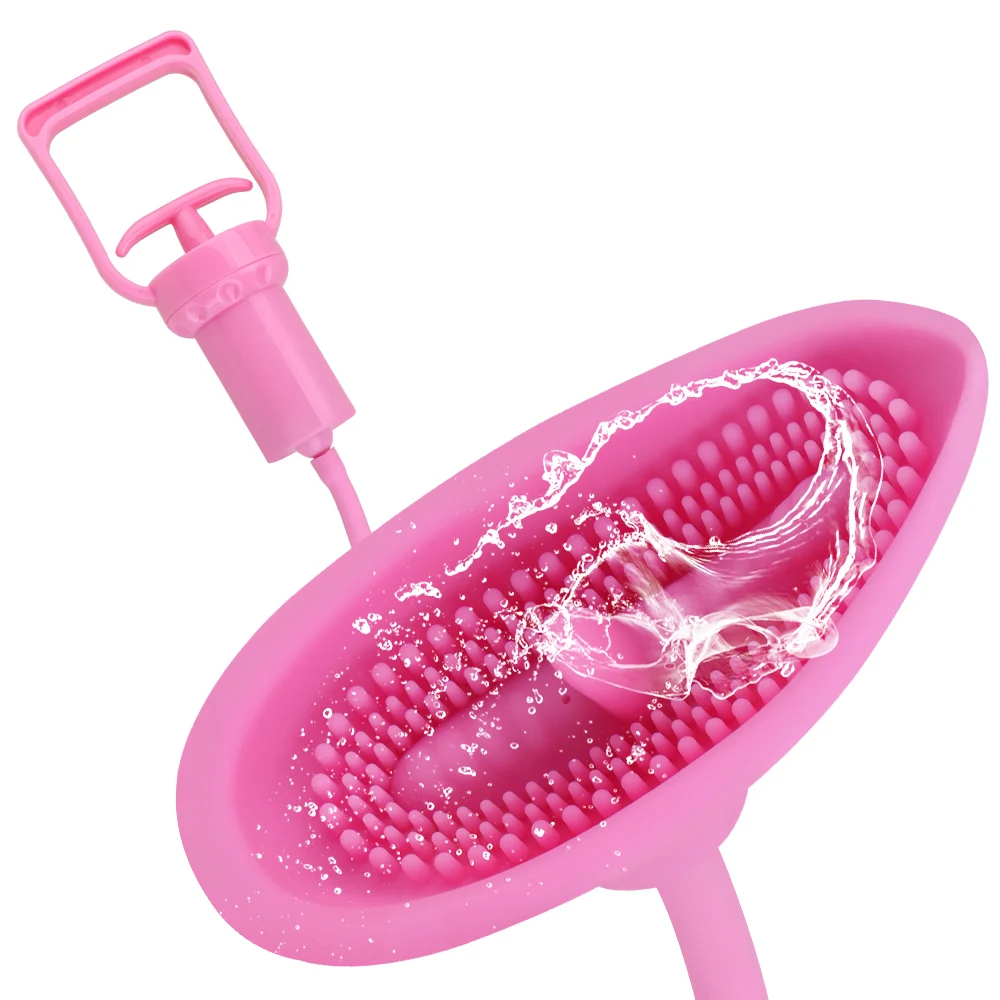 Насос вагинальный 10 скоростей со стимулятором клитора вакуумный насос для