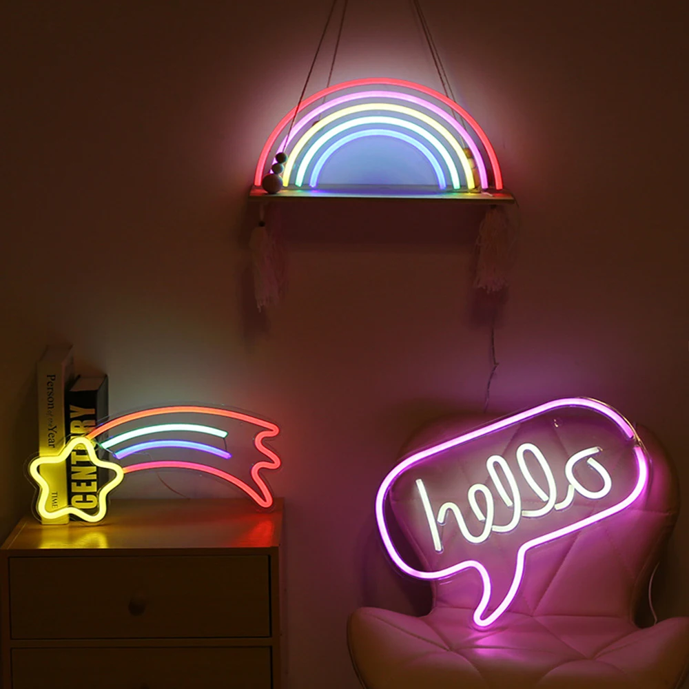 Светодиодная неоновая акриловая прозрачная вывеска для задней панели лампа