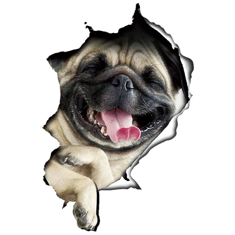 

1 шт. 3D домашних животных милая собака щенок сбоку виниловые наклейки на машину автомобиля стены окна бирки 5 видов Смешные Стиль