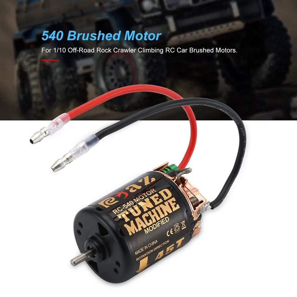 Щеточный двигатель RC 540 35T 45T 55T с контроллером скорости 320 водонепроницаемый ESC для