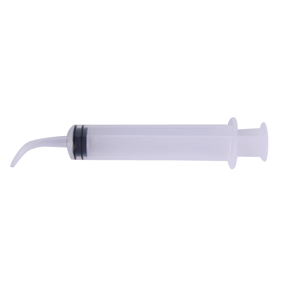 

1PCS Whitening Material Dental Instrument 12ml Disposable Dental Irrigation Syringe With Curved Tip Tooth