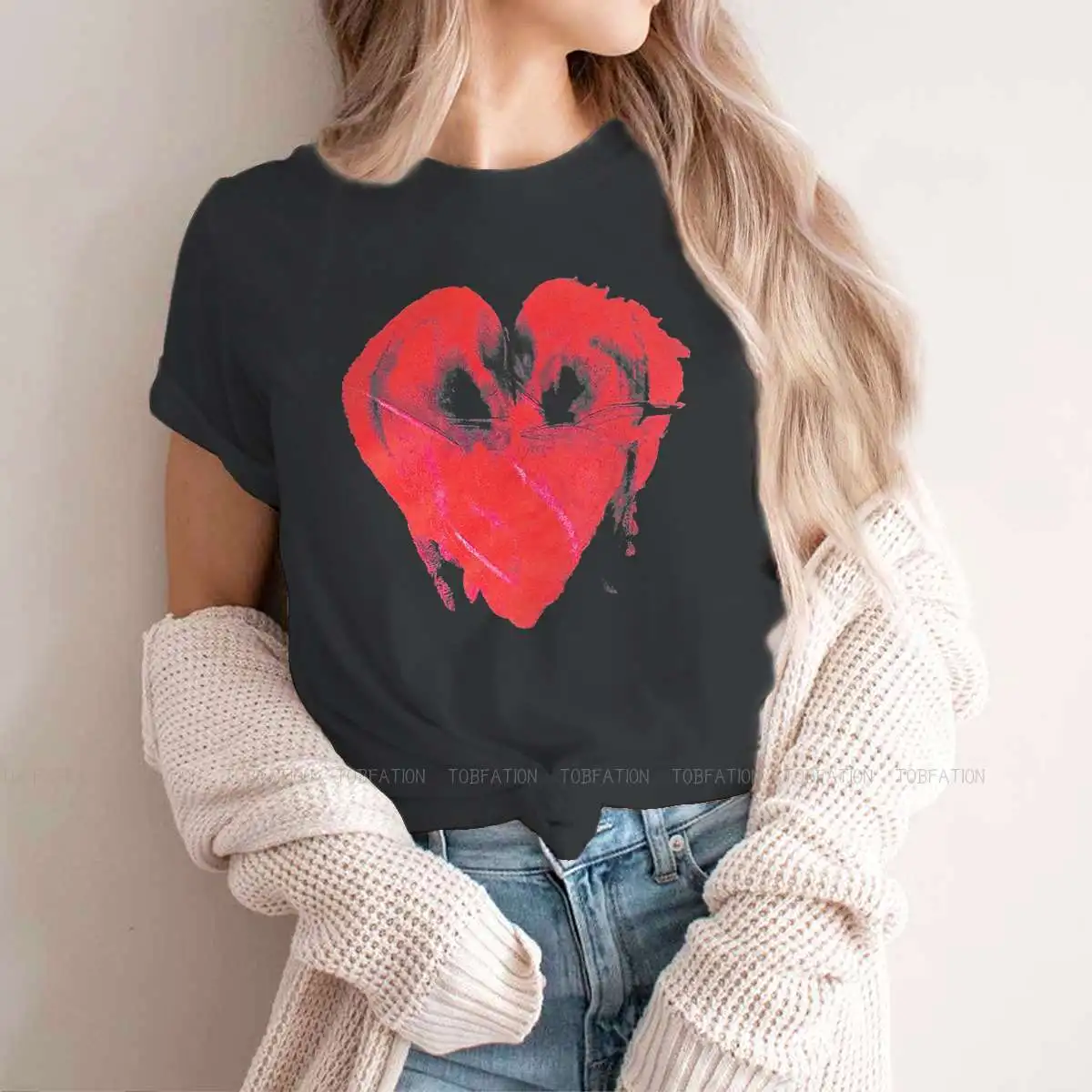 

Heart Original TShirts Shirin David Personalize Homme T Shirt Hipster Tops 4XL