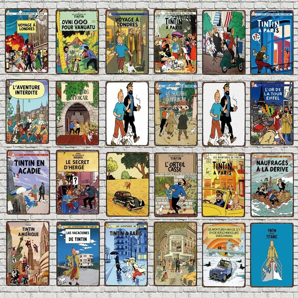 

Cartoon Metal Sign Iron Painting Wall Plaque Vintage Pub Kids Room Home Craft Decor Retro Poster 30X20CM DU-4189A