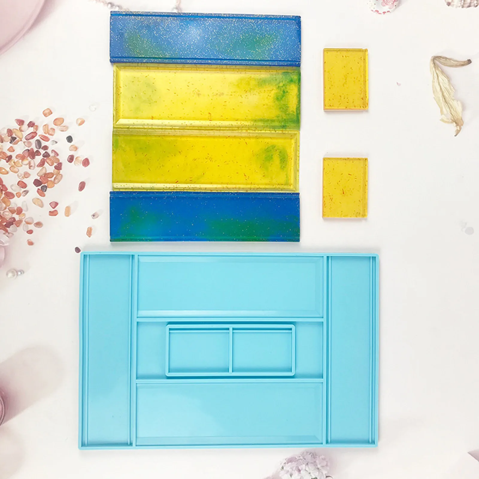 F # Новинка 1 комплект детский для фильтра Domino коробка хранения эпоксидная смола