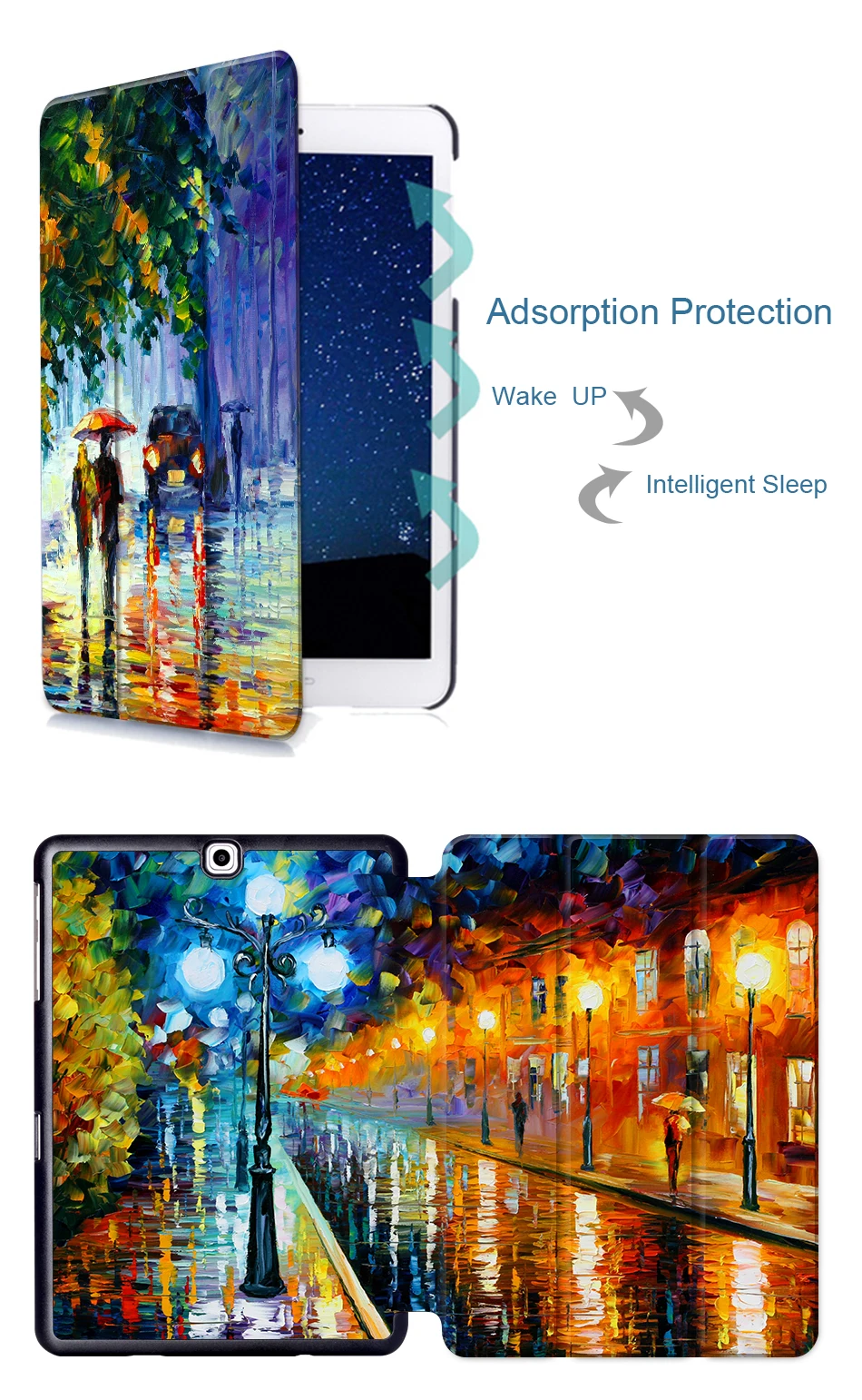 MTT чехол для планшета с масляным рисунком для samsung Galaxy S2 9,7 ''SM-T810 T813 T815 T819 складной магнитный защитный чехол из искусственной кожи с подставкой