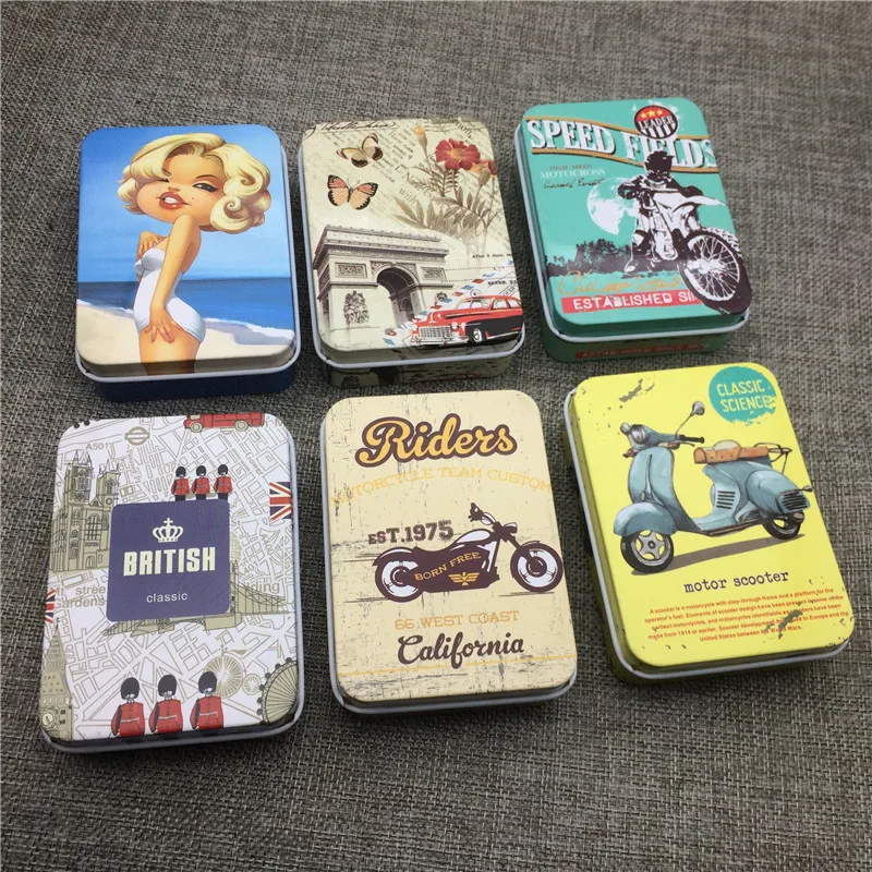 

Metal Cigarette Case Portable Moisture-sealing Tobacco Storage Box Jewelry Candy Coin Key Organizer Container Mens Gifts Boxes