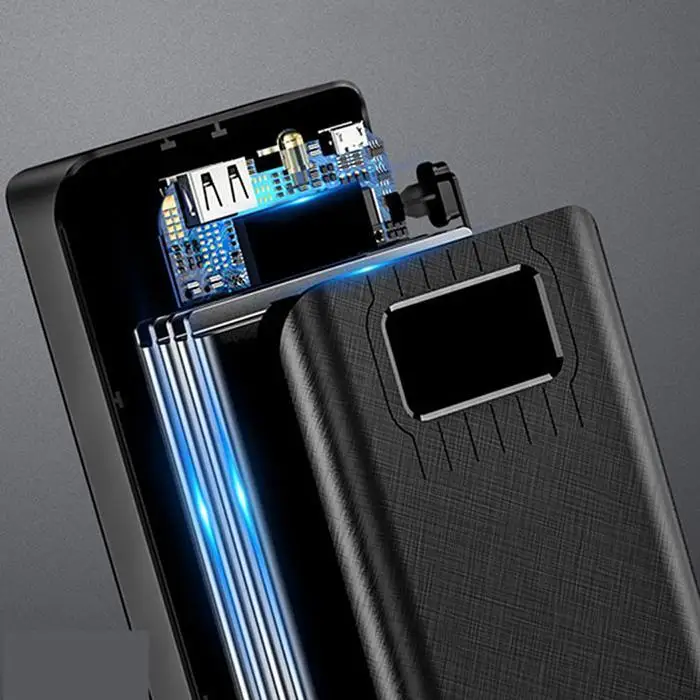 Power Bank 30000 мАч портативное зарядное устройство type-C мобильный телефон Внешняя батарея power bank повербанк для Xiaomi iPhone samsung S10
