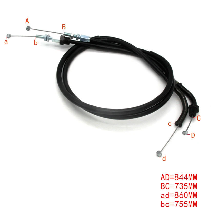

Motorcycle Throttle Line Clutch Cable Steel Wire Set For Honda CBR400 NC23 NC29 1990 1991 1992 1993 1994