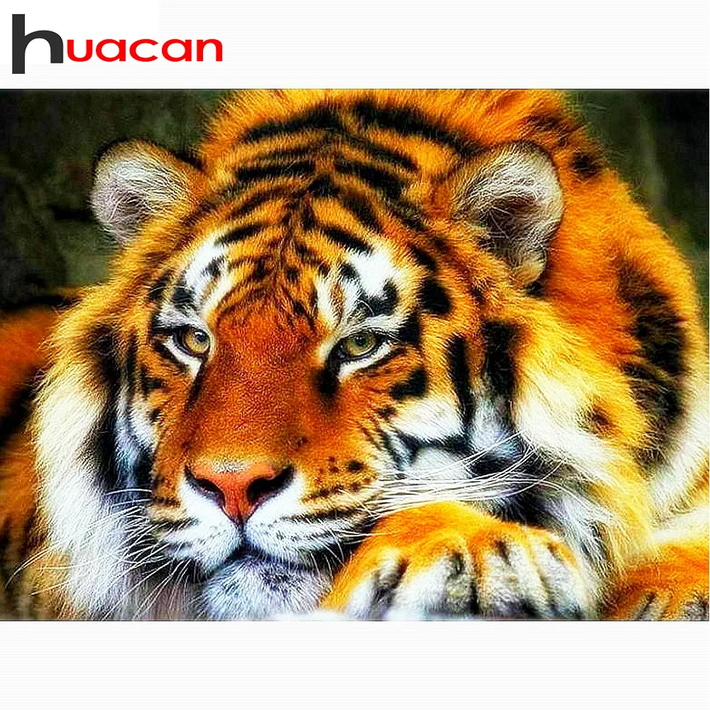 Алмазная вышивка Тигр картина из страз сделай сам полноразмерная мозаика с