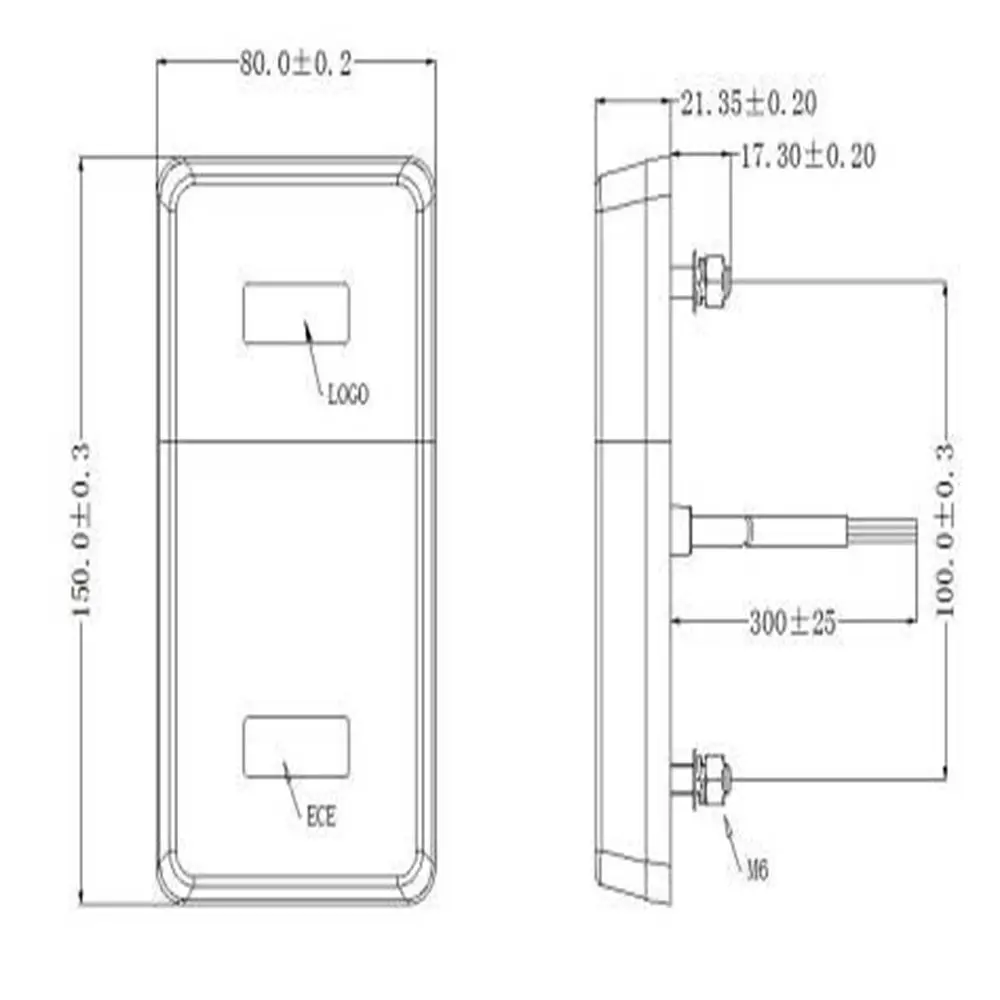 2 шт. 12V/24V 16 светодиодный сигнальный светильник двойной Цвет лодка прицеп задние