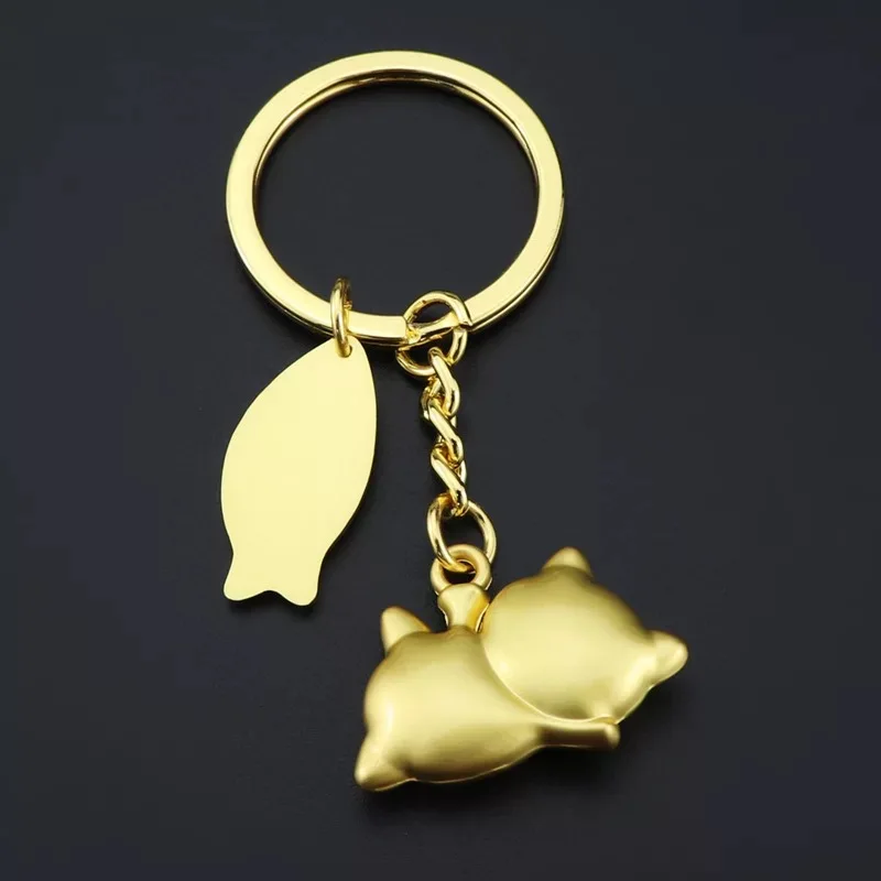 Мультфильм Рыба Подвески 3D счастливые деньги кошка женщина мужчины ювелирные