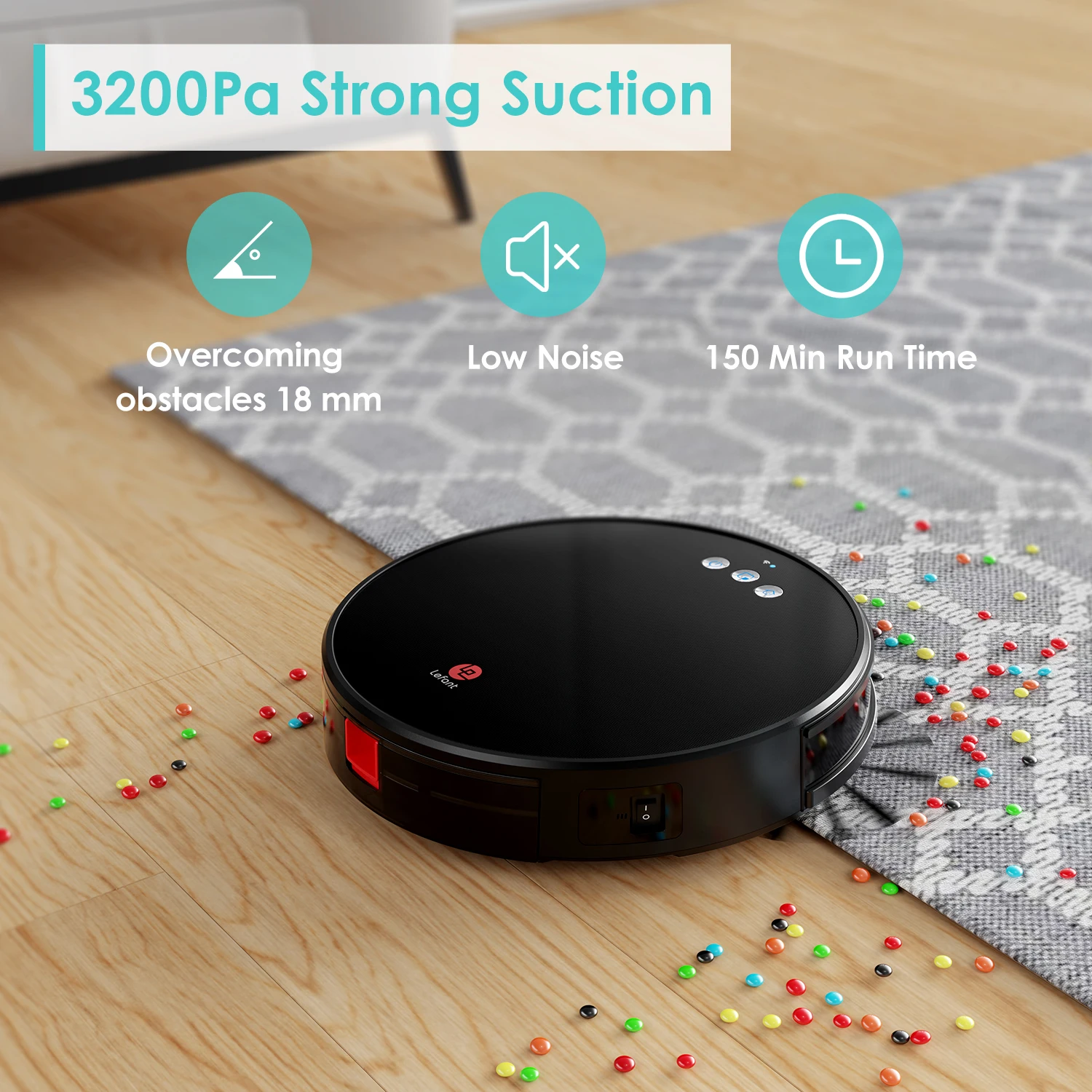 Lefant U180 Robot Vacuum Cleaner Map Super Smart App Voice Suction WaterTank Wet Mop Virtual Barrier Pet Hair Home | Бытовая техника