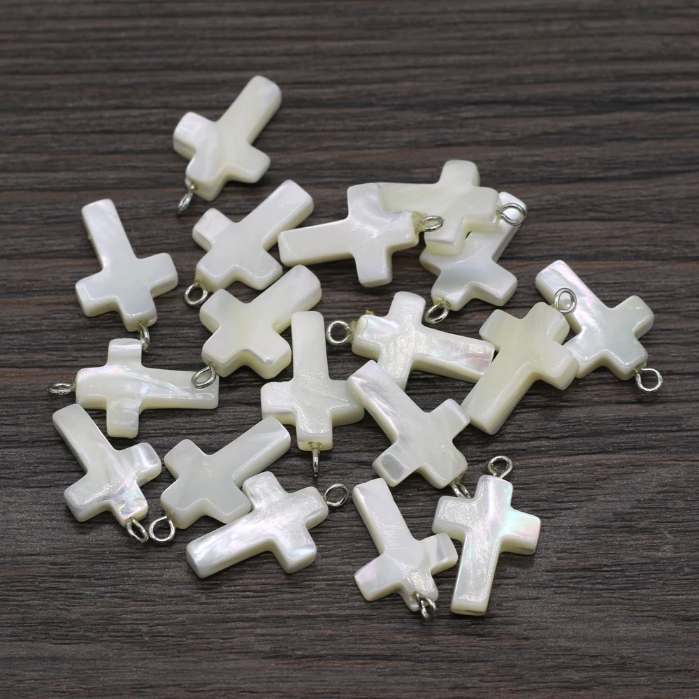 

Best-selling Boutique Natural Shell Pendant Cross Personality High-quality Pendant Jewelry for Making DIY Necklace Accessories