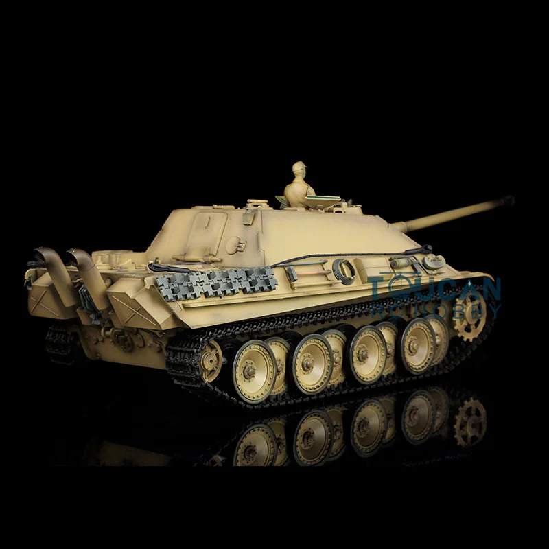 HENG LONG 1/16 желтый 7 0 Модернизированный Jadpanther RTR RC Tank 3869 металлические редукторы