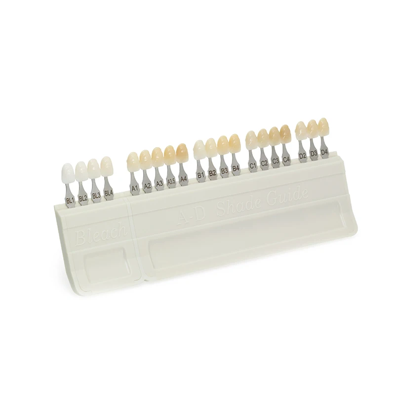 Dental Teeth A-D Shade Guide Ivoclar Vivadent Porcelain Material 20 Color Chart Teeth Bleach Board Plate Whitening VITA Based