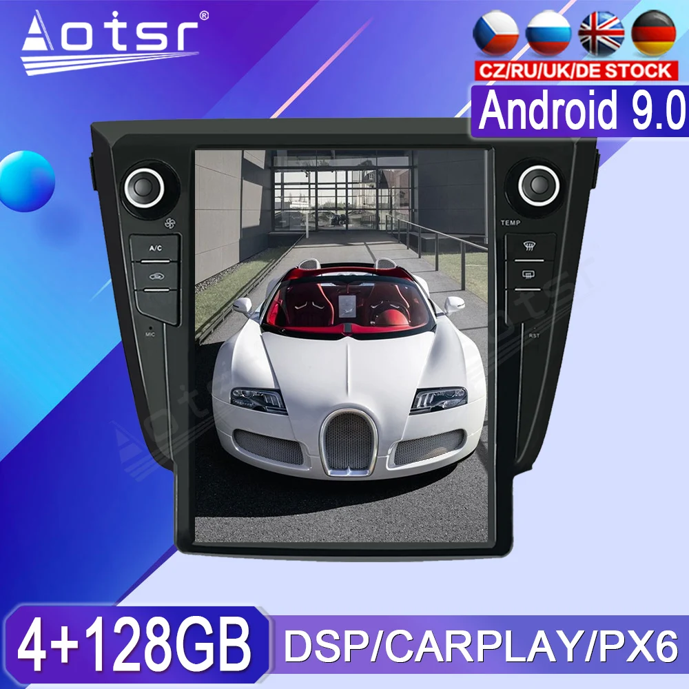 

PX6 Android 9 Car Multimedia Radio Player Stereo For NISSAN X-TRAIL Qashqai Rogue 2013 2014 2015 - 2020 GPS Navi Head Unit 1 Din