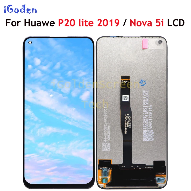 Оригинальный сменный ЖК-дисплей 6 4 дюйма для Huawei Nova 5i сенсорный экран с цифровым