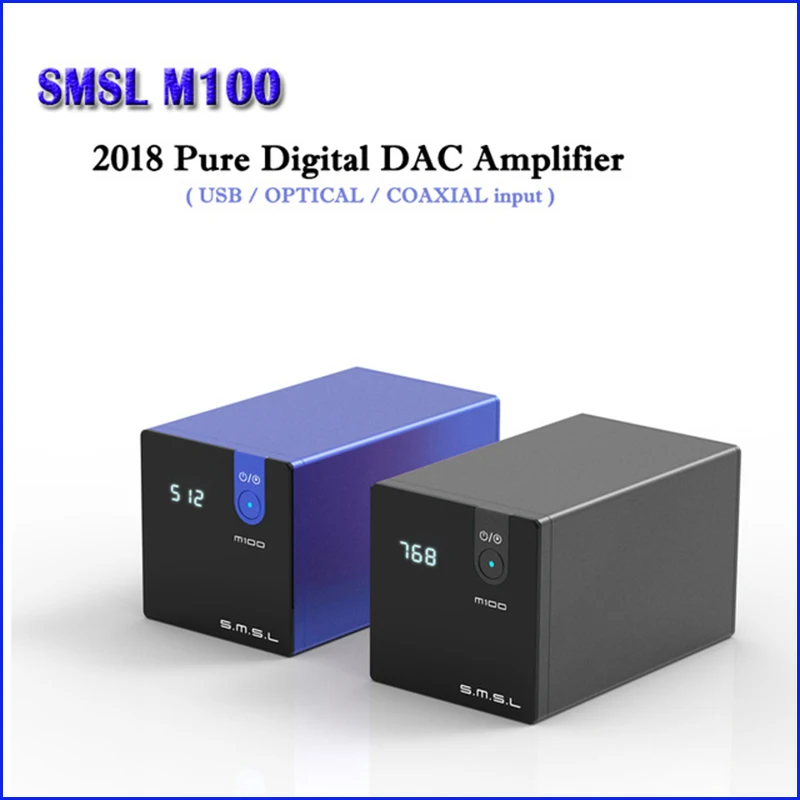 SMSL M100 usb dac декодирование коаксиальный Оптический выход Поддержка DSD512 аудио усилитель декодер 32 бит/768 кГц
