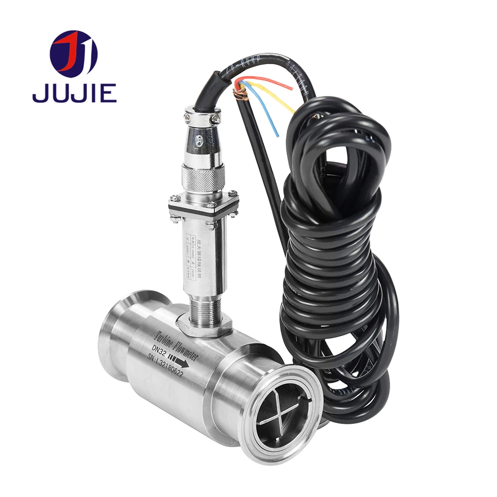 Санитарные зажимные расходомеры турбины из нержавеющей стали для