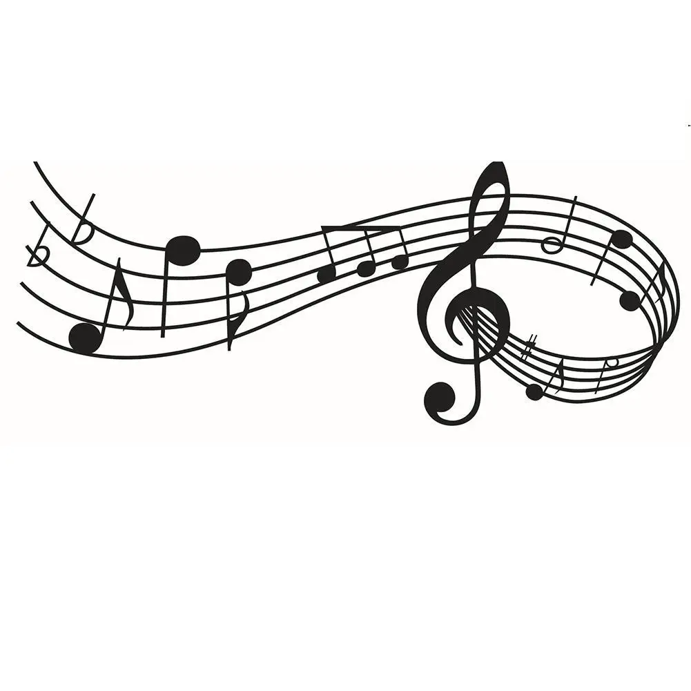 Настенный декор музыкальные ноты мелодия для спальни музыкальная комната