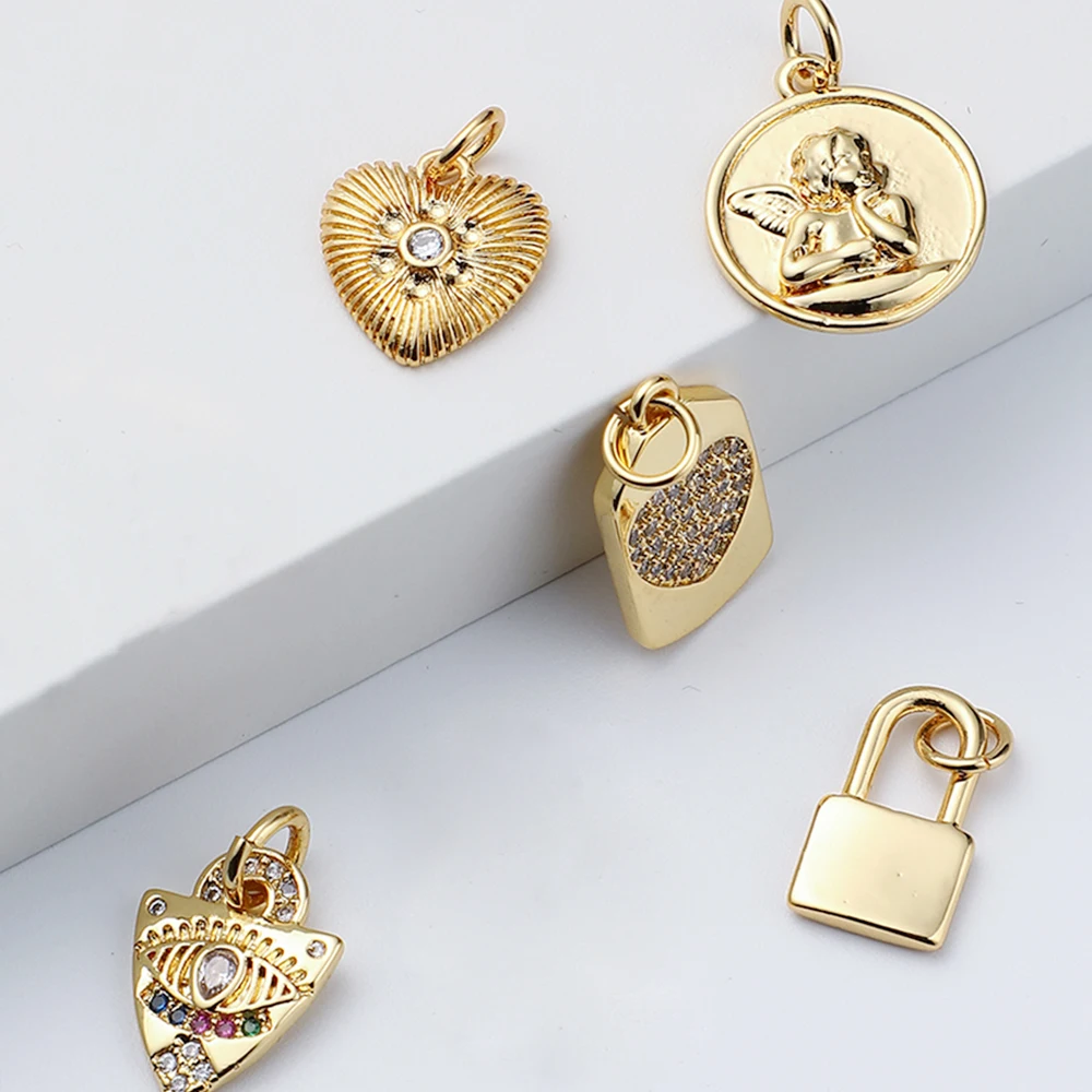 Pop художественные талисманы для изготовления браслетов и ожерелий красочные