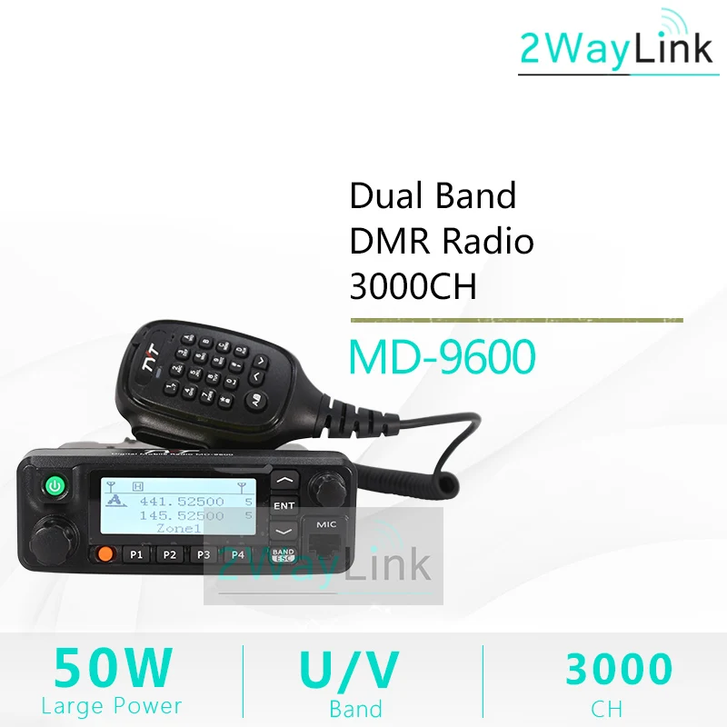 TYT MD 9600 Talkie “иди и болтай Walkie 50 км мобильный DMR автомобиль радио цифровой 136 174/400 480
