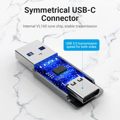 Кабель-Переходник USB 3,0, 2,0, Vention для ноутбуков Samsung S20, Xiaomi 10, наушников