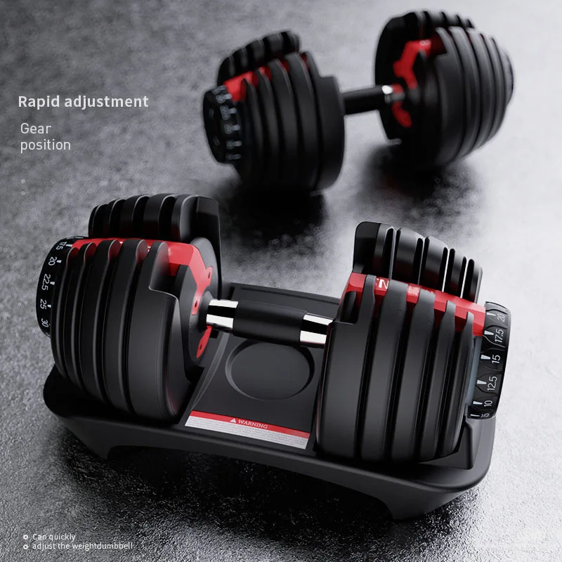 

Hot sell Automatic adjustable dumbbell 40kg home gym equipment fast men's plastic-coated female small dumbbell combination set