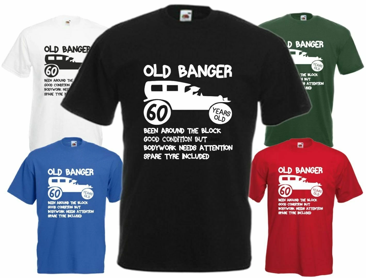 Футболка Old Banger на 60 лет забавный подарок день рождения Шуточный