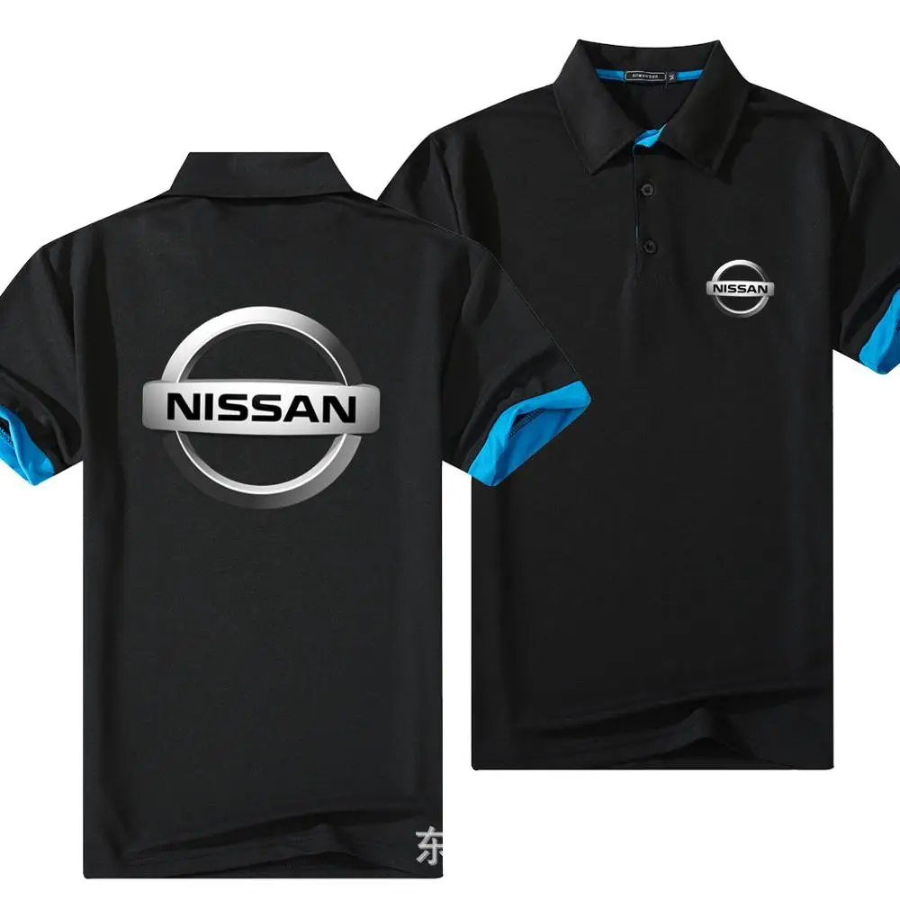 Mens Polo Shirt for NISSAN Brands Clothing 2019 Short Sleeve Summer Man Black Cotton Poloshirt Men Plus Size Shirts K | Автомобили и