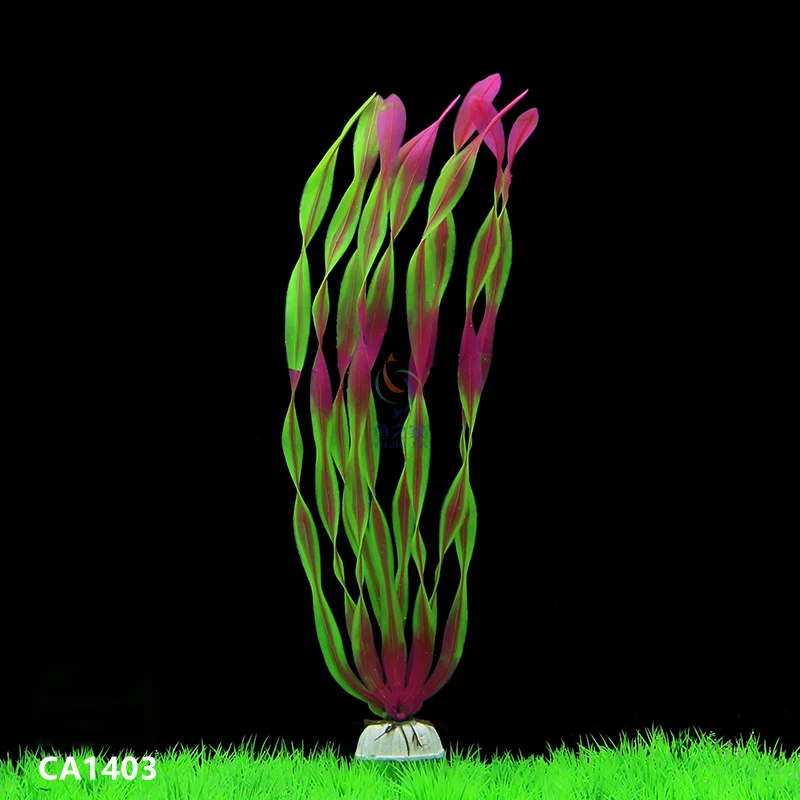 Пластик моделирование воды травы аквариум искусственные озеленение Декор