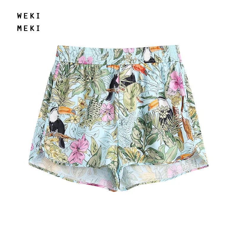 

Women's Clothing 2-piece Set High Street Casual Summer Single Breasted Short-sleeve Shirt Tops Loose Short Sets Fashion Printed