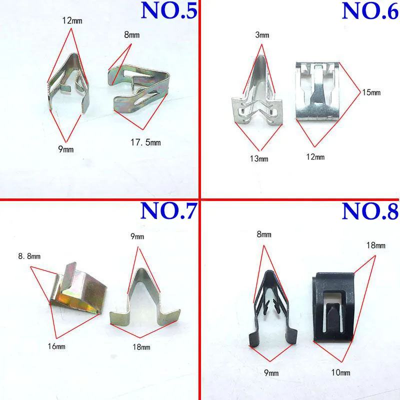 20x консоль приборной панели автомобиля U-тип металлические зажимы DVD CD панель