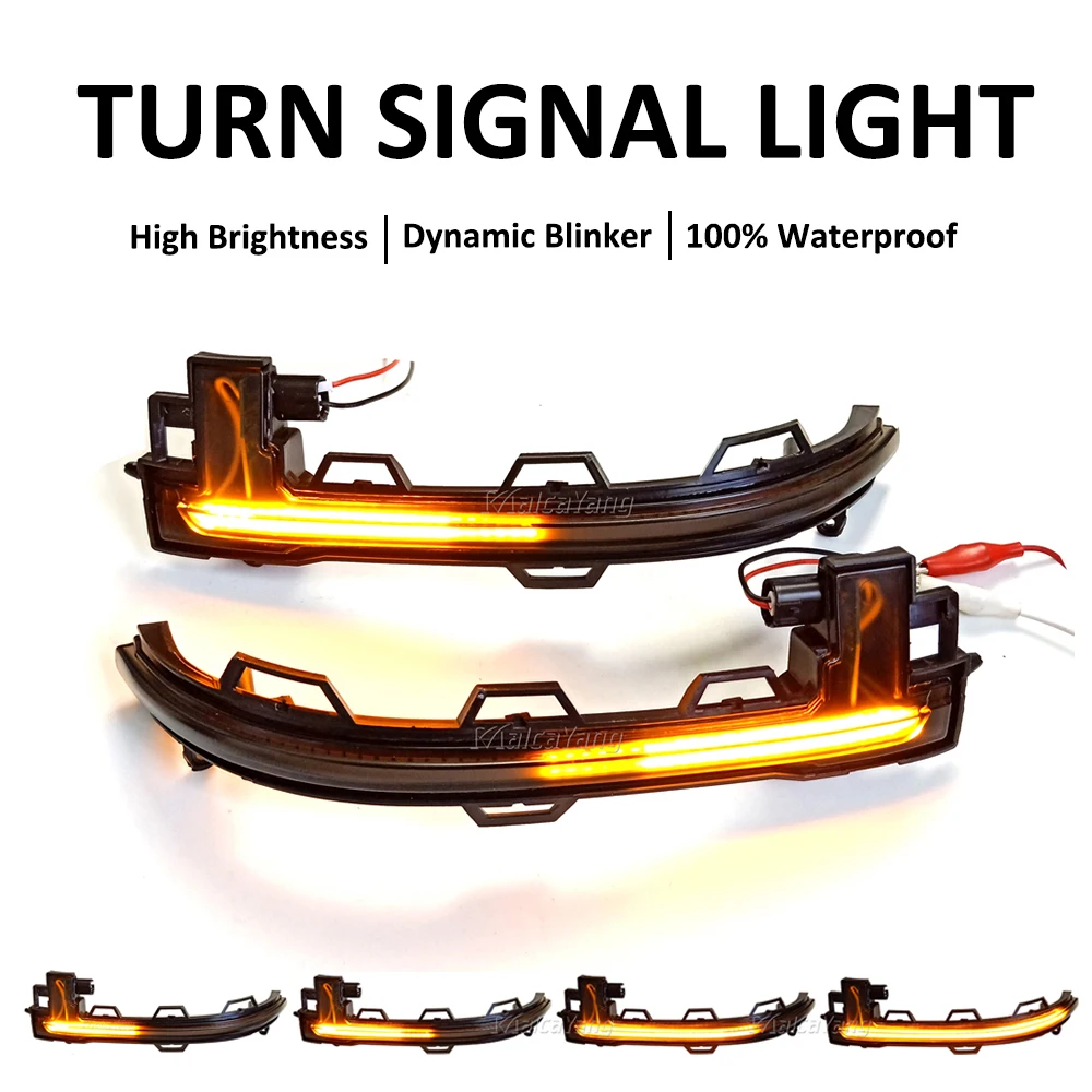 

2Pieces Dynamic Blinker Turn Signal LED Light For BMW X3 X4 X5 X6 F25 LCI F26 F15 F16 Rearview Mirror Indicator 2014-2017 2018