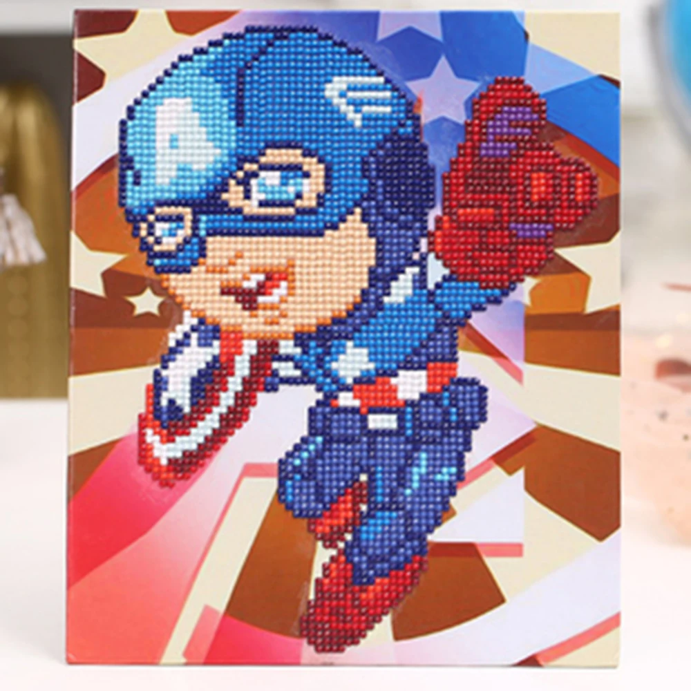 

5D Diamond Painting Cartoon The Hulk Captain Diamond Embroidery Super Hero Anime Pattern Drill Mosaic Home Decor Handcraft Gift
