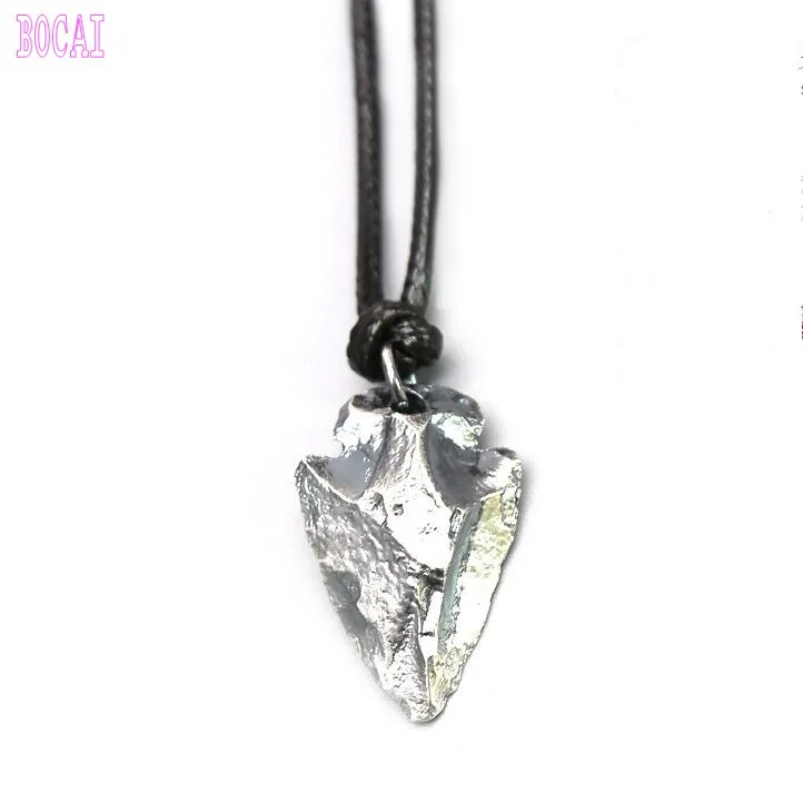 Кулон Мужской из серебра 925 пробы с треугольной стрелой | Украшения и аксессуары