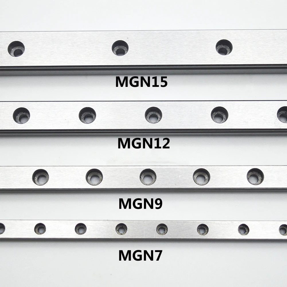 1PC MGN7 MGN9 MGN12 MGN15 Miniature Linear Rail Length 100mm-1000mm MGN Guide Without Slider 3D Printer Width 7/9/12/15mm | Обустройство