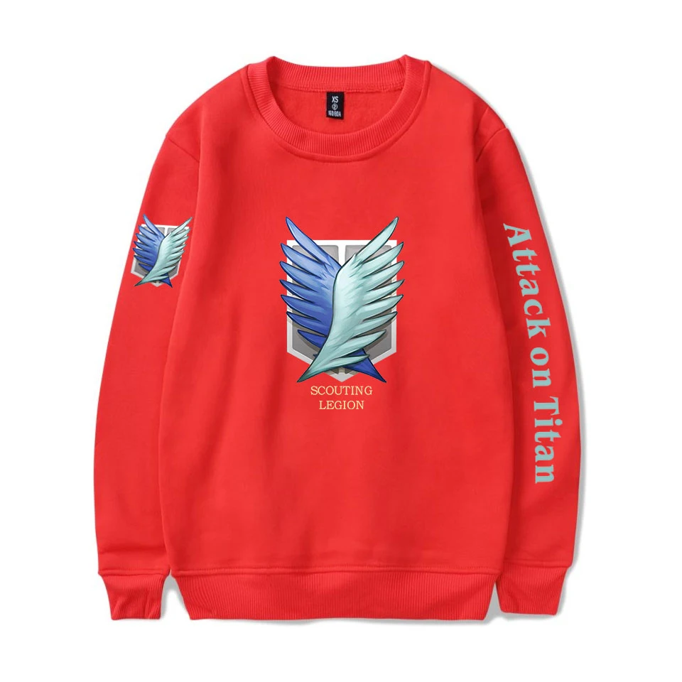 

Attack on Titian 2021 New Hoodie Sweatshirt Anime O-neck Collar Pullovers Regular Sleeve Style Casual Style Oversized Hoodie