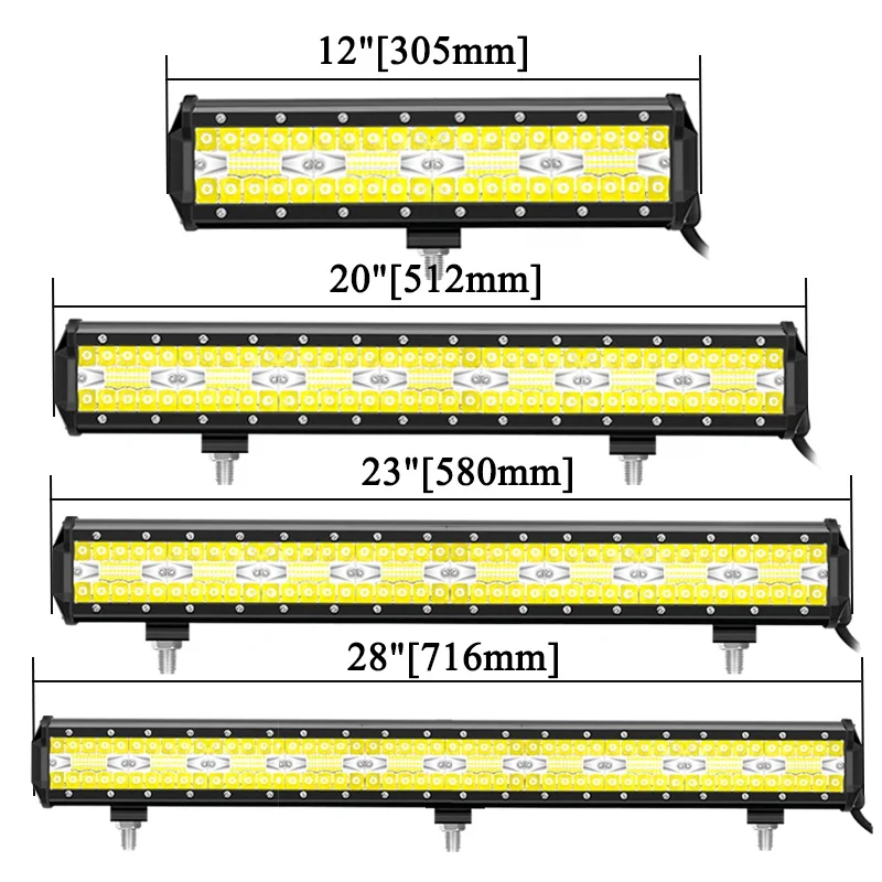 CREK 12 21 23 28 &quotдюймов 12V 24V светильник трактор светодиодный бар Водонепроницаемый