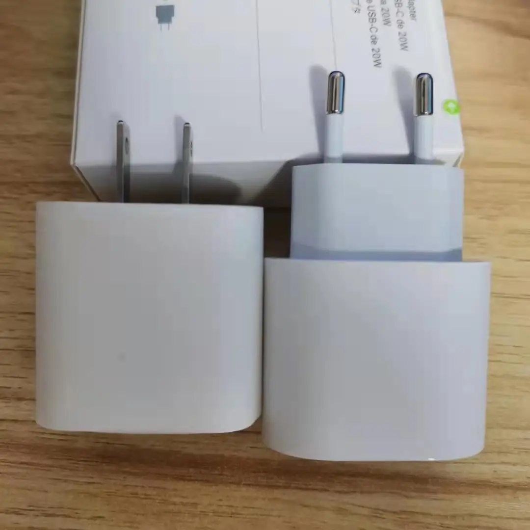 

10pcs OEM 18W Fast Charging PD Charger For 11 12 Pro Max Genuine USB Type C Cable EU US AU Travel Power Adapter
