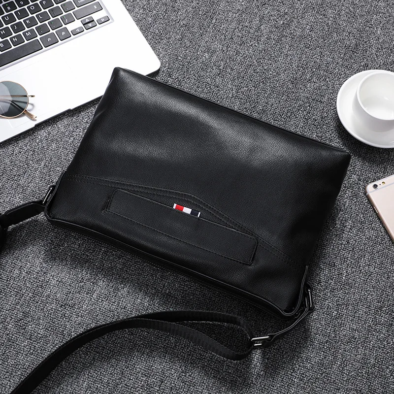 Роскошные модные мужские сумки через плечо из натуральной воловьей кожи