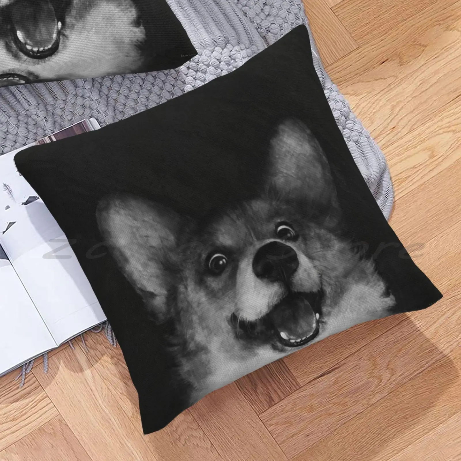 Наволочка для подушки в виде колбасы с надписью хлопковая льняная плюшевая