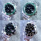 40 мм черный циферблат 24 Драгоценности NH35A механические Автоматические Мужские часы с сапфировым стеклом 10ATM керамический ободок 120 кликов 6 моделей