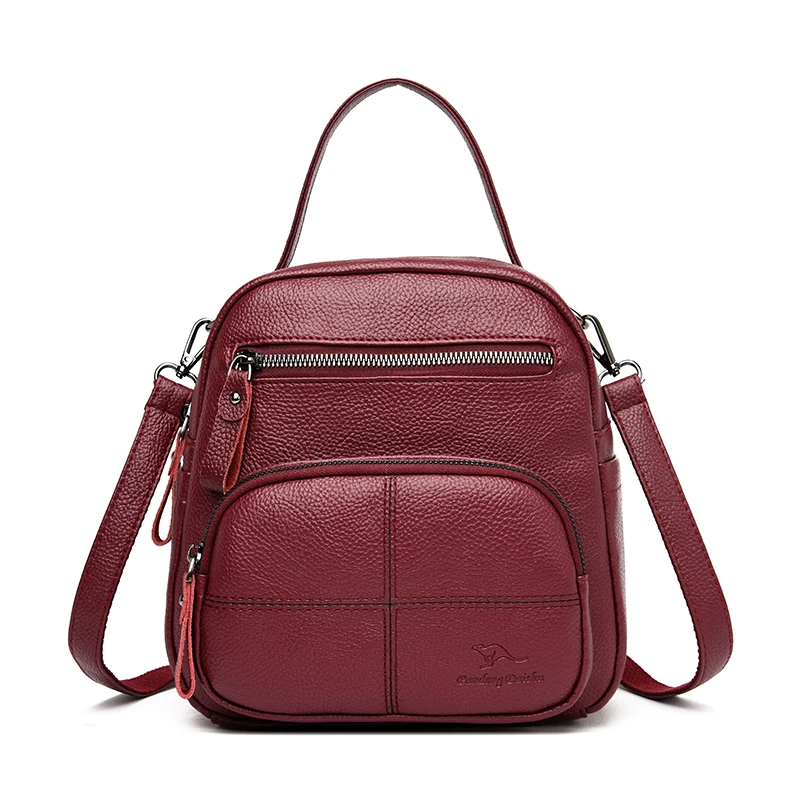 Женские кожаные рюкзаки для девочек высокое качество женский рюкзак маленький