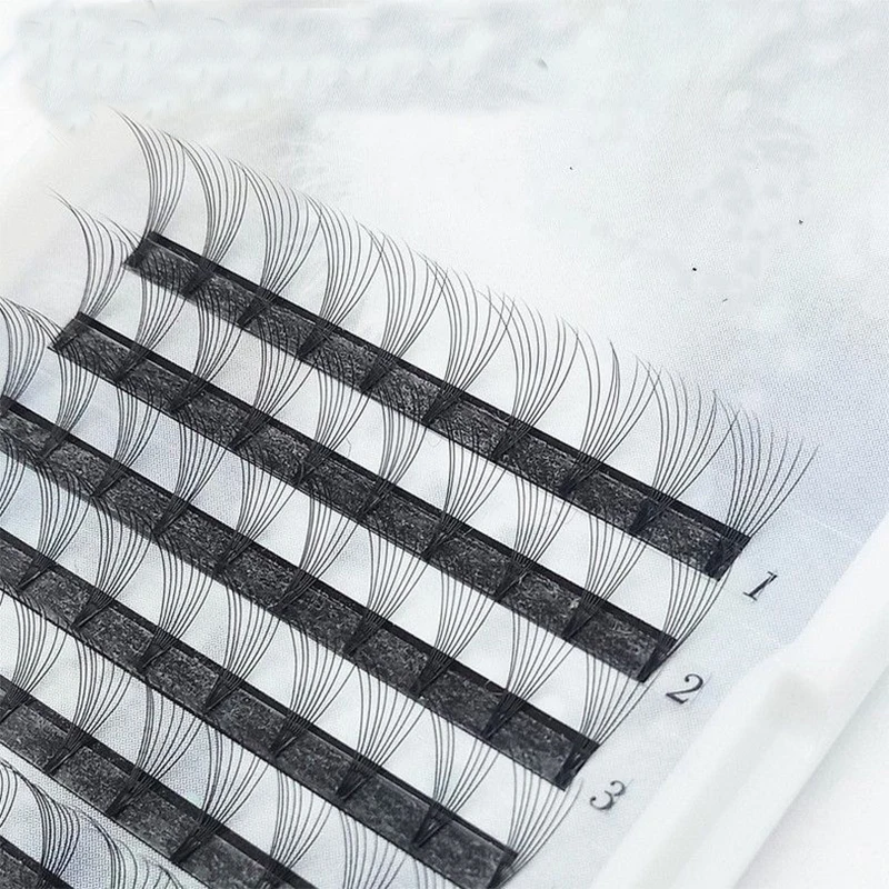 Оптовая цена volum 8D ресницы плюс короткая ручка ручной работы волосы русский рулон