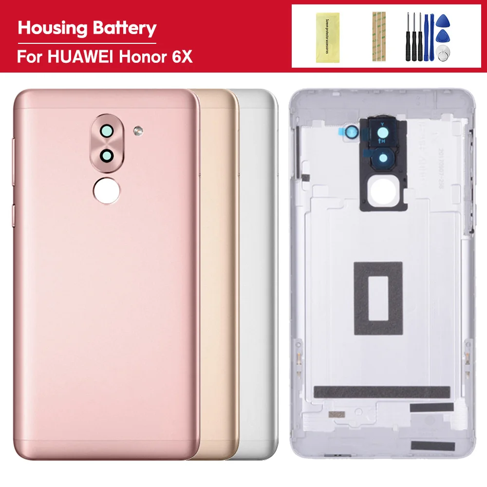 Оригинальный чехол 100% для Huawei Honor 6X GR5 2017 задняя крышка батарейного отсека сменная