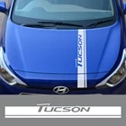 Виниловая пленка для Hyundai Tucson, Обложка для автомобильной капота двигателя, декоративные гоночные наклейки, аксессуары