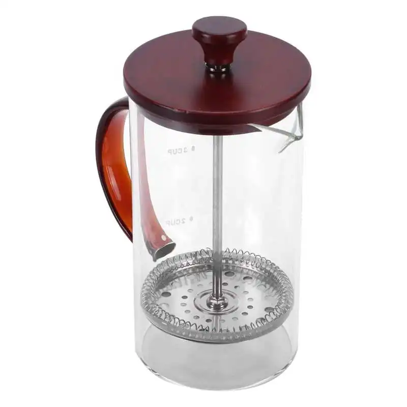 Прессованный чайник для кофе 800 мл из боросиликатного стекла контейнер домашнего