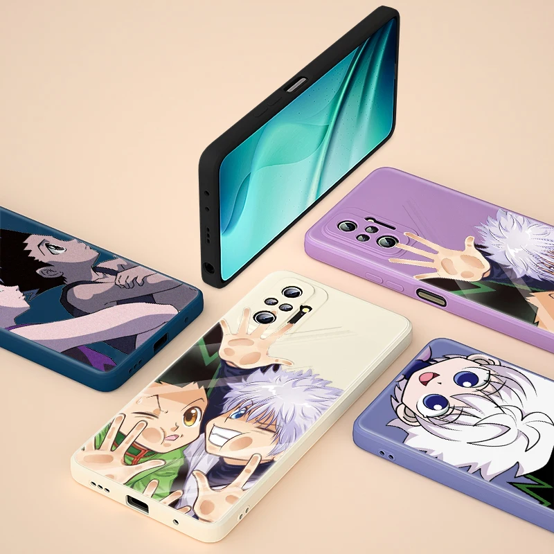 

Cute Anime Killua Zoldyck For Redmi Note10T 10S 9S 9T 8T 7 Pro Max 5G Soft Cover Liquid Phone Case