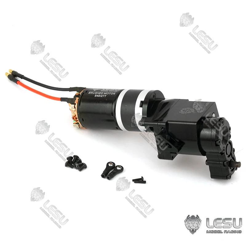 

LESU Metal 2Speed Gearbox Transmission F-5013 27T Motor for Tamiyay 1/14 RC Tractor Truck Dumper Remote Control Toys Th16716